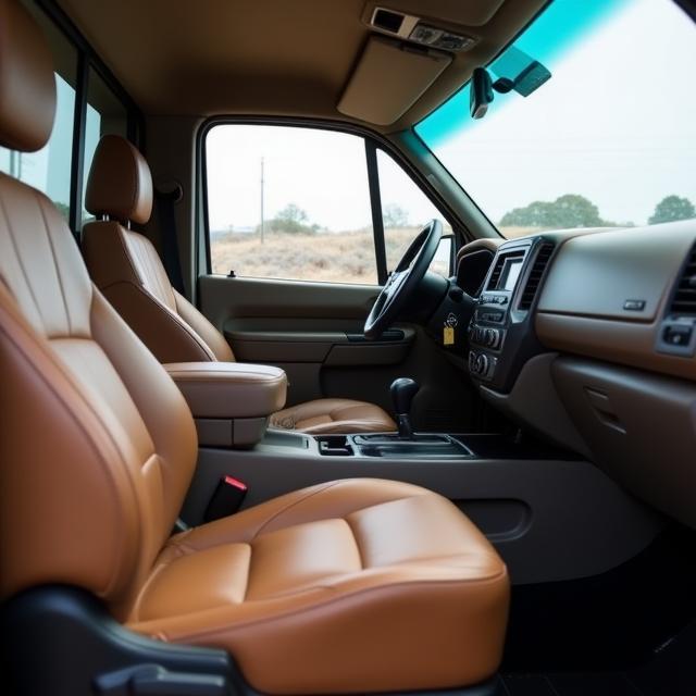 Clean ute interior after detailing